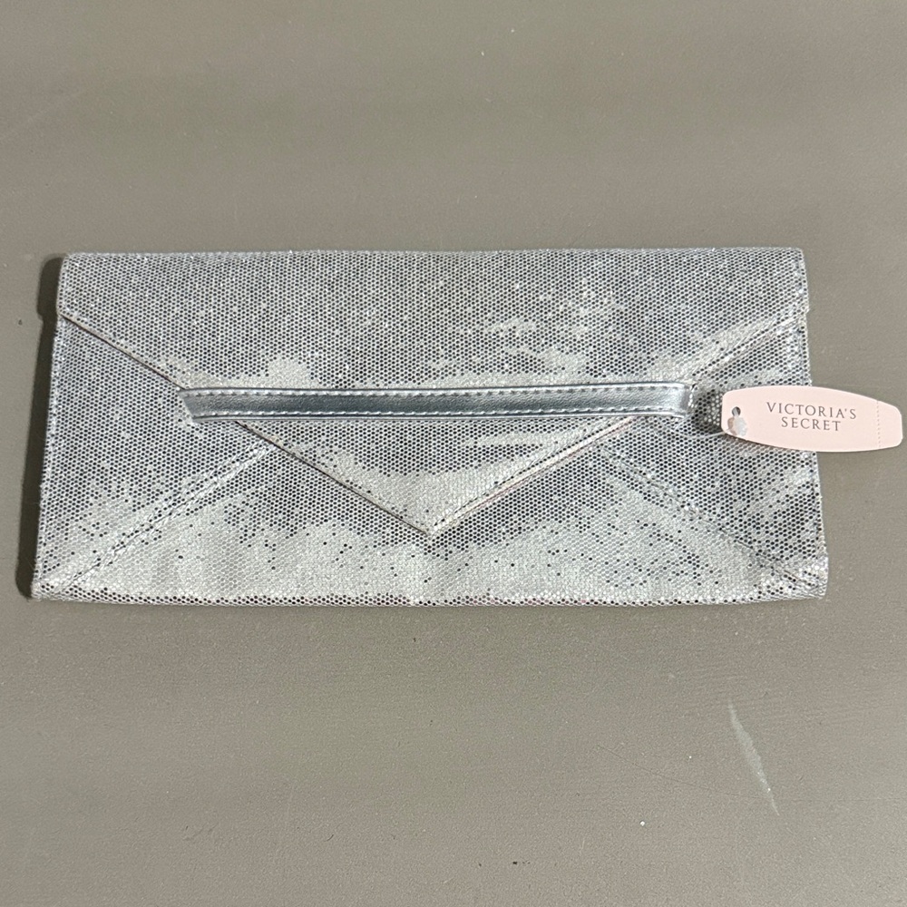 Victoria's Secret Metallic Silver Clutch